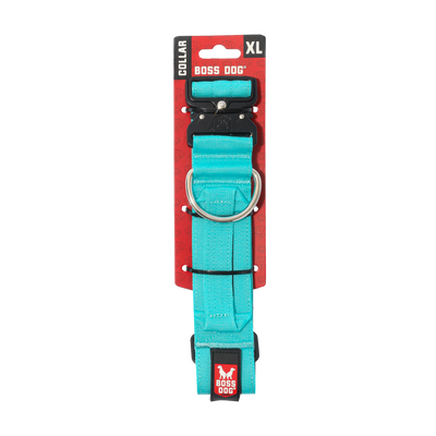 Boss Dog Tactical Adjustable Dog Collar Teal X-Large, 20-28 in 850065051369