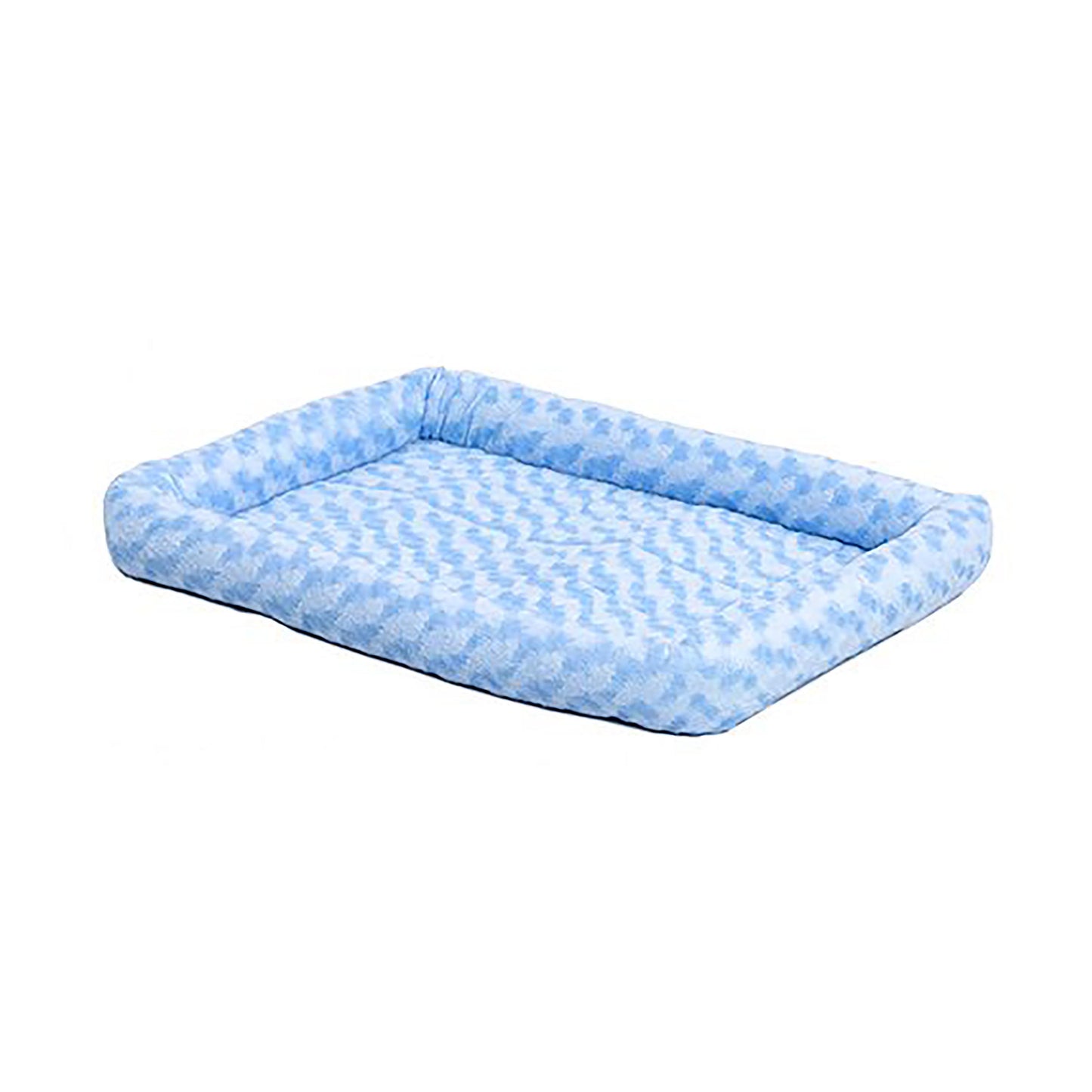 MidWest Homes for Pets QuietTime Bolster Dog Bed Powder Blue 18In X 24 in 027773007265