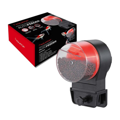Aquatop Programmable Everyday Automatic Fish Feeder 1 - 3 Feedings per Day Black 819603018547