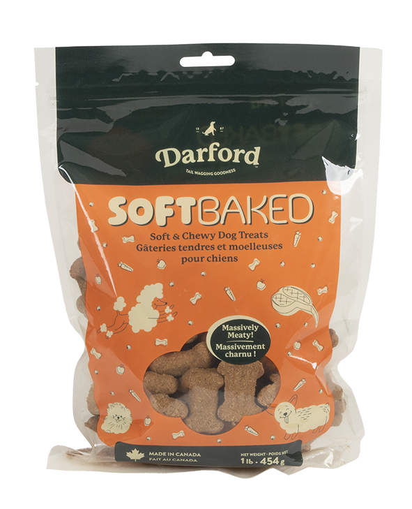 Darford Soft Baked Dog Treats Massively Meaty 1 lb 064863034114