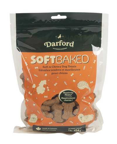 Darford Soft Baked Dog Treats Massively Meaty 1 lb 064863034114