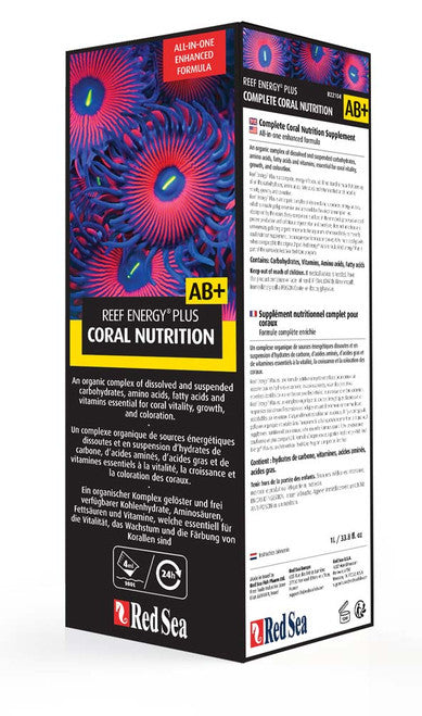 Red Sea Reef Energy Plus AB + Coral Nutritional Supplement 33.8 fl. oz - Aquarium