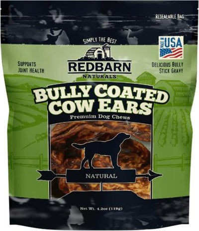 RedBarn Bully Coated Cow Ears 6/10 pack {L - 1x} 416291 - Dog