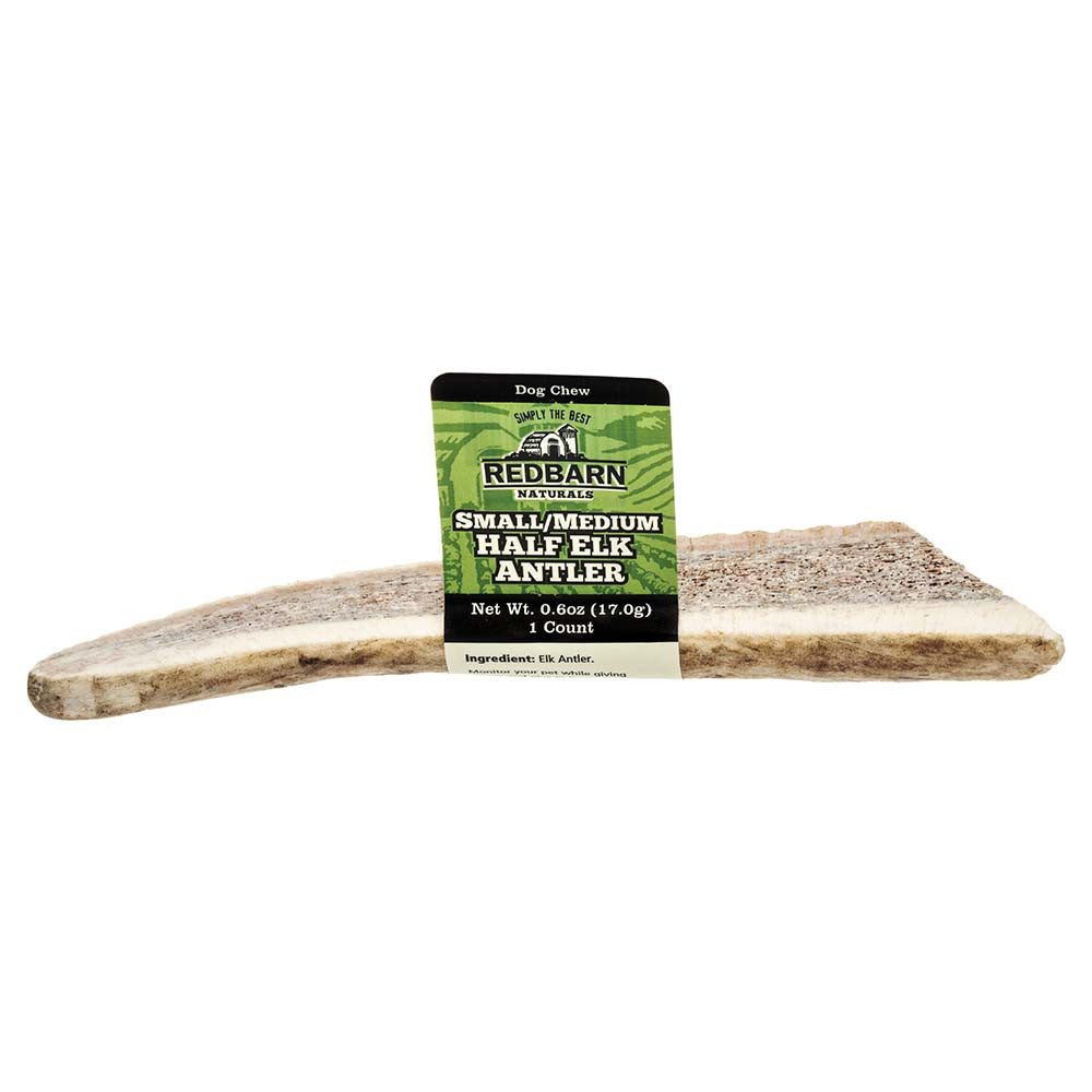 Redbarn Natural Elk Antler Dog Treat Split SM/MD 0.6oz