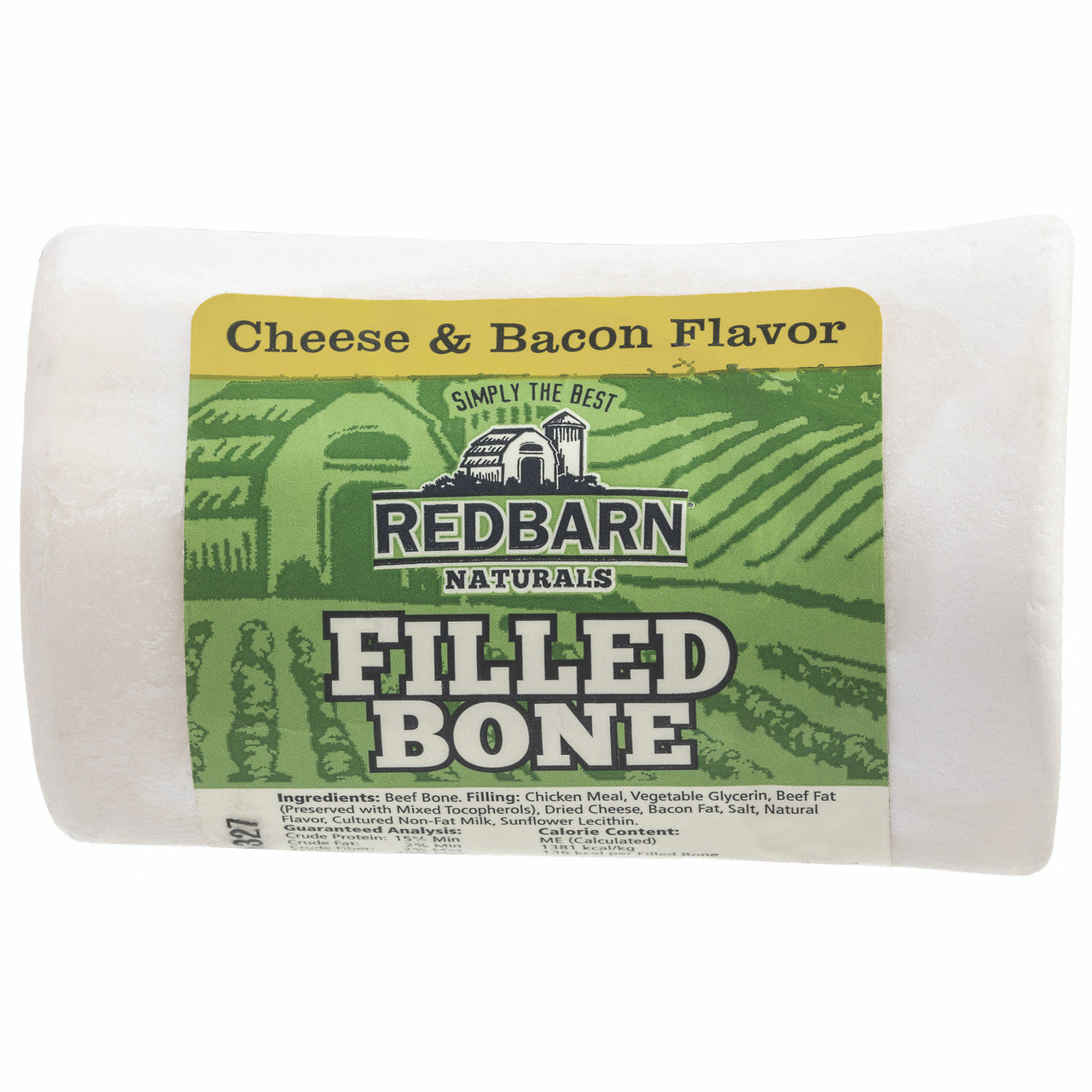 Redbarn Naturals Filled Bone Dog Treat Cheese & Bacon SM 20ct