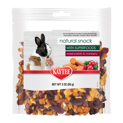 Kaytee Natural Snack with Superfoods Sweet Potato & Cranberry 3 oz 071859006338