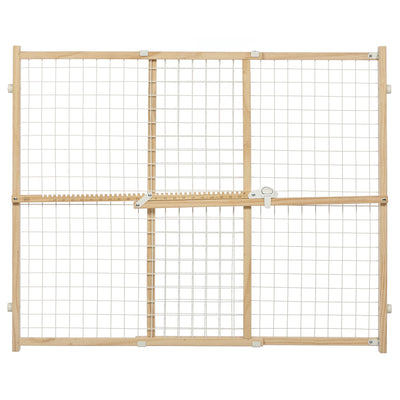 MidWest Homes for Pets Wood Pet Gate w/ Wire Mesh 32 in 027773022800