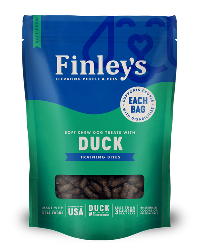 Finley's Barkery Grain Free Trainer Bites Dog Treats Duck 16 oz 850012757023