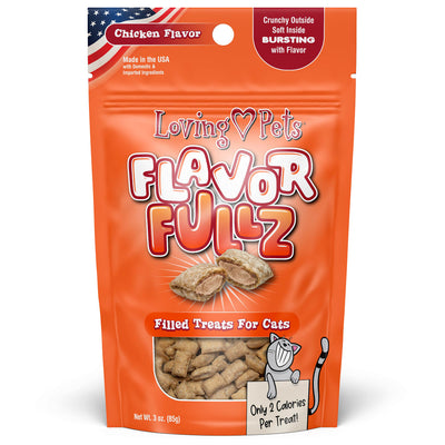 Loving Pets Flavorfullz Filled Cat Treats Chicken 3 oz 842982052345