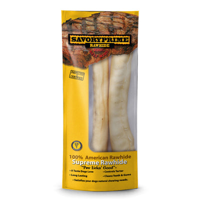 Savory Prime Supreme Rawhide Retriever Roll Natural 10 in, 2 pk 810359221601