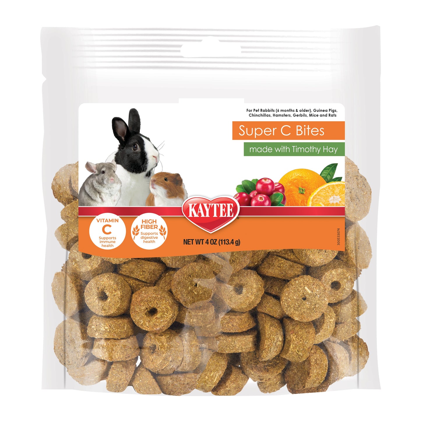 Kaytee Super C Bites, Cranberry and Orange Cranberry and Orange 4 oz 071859006345