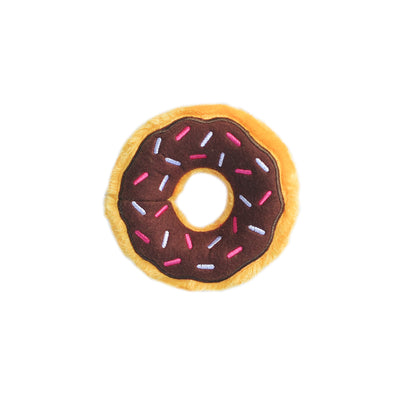 ZippyPaws Donutz Dog Toy Junior Chocolate Small 818786018115