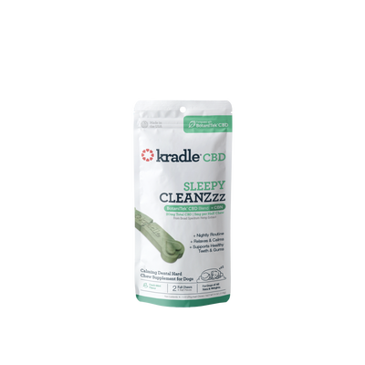 Kradle CBD Sleepy CLEANZzz Chew Hard Dental Chews 20mg Mint 2 ct 850038315061