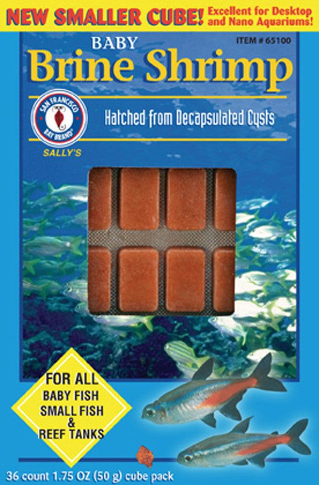 San Francisco Baby Brine Shrimp Frozen Fish Food 1.75 oz SD-5
