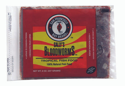 San Francisco Bloodworms Frozen Fish Food 8 oz SD-5