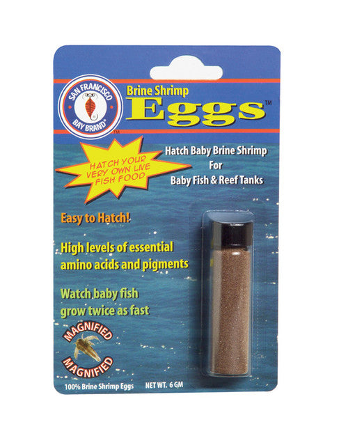 San Francisco Brine Shrimp Eggs Live Fish Food 6 g (D) - Aquarium