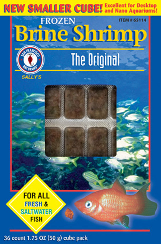 San Francisco Brine Shrimp Frozen Fish Food 1.75 oz SD-5