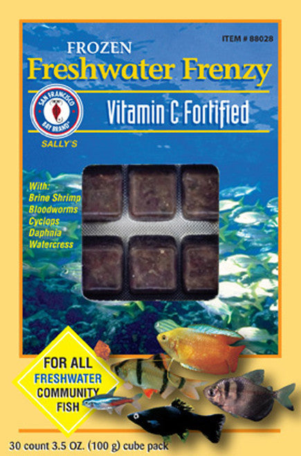 San Francisco Freshwater Frenzy Frozen Fish Food 3.5 oz SD - 5 - Aquarium