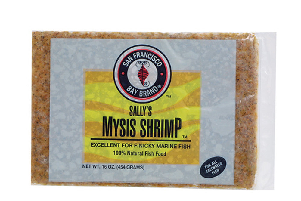San Francisco Mysis Shrimp Frozen Fish Food 16 oz SD-5