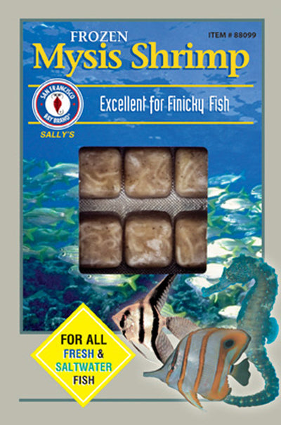 San Francisco Mysis Shrimp Frozen Fish Food 3.5 oz SD-5