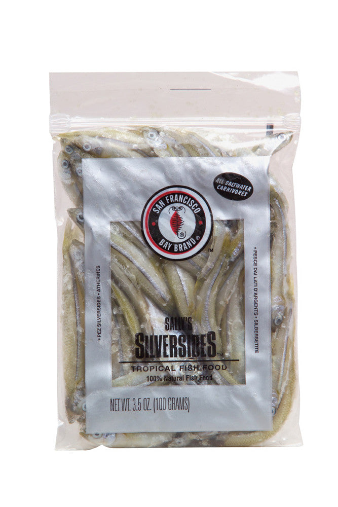 San Francisco Silversides Frozen Fish Food 3.5 oz SD-5