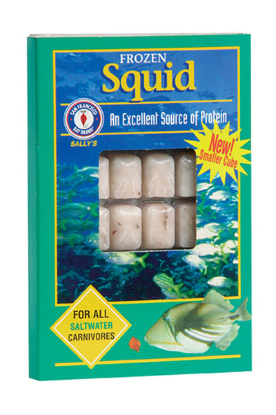 San Francisco Squid Frozen Fish Food 3.5 oz SD-5