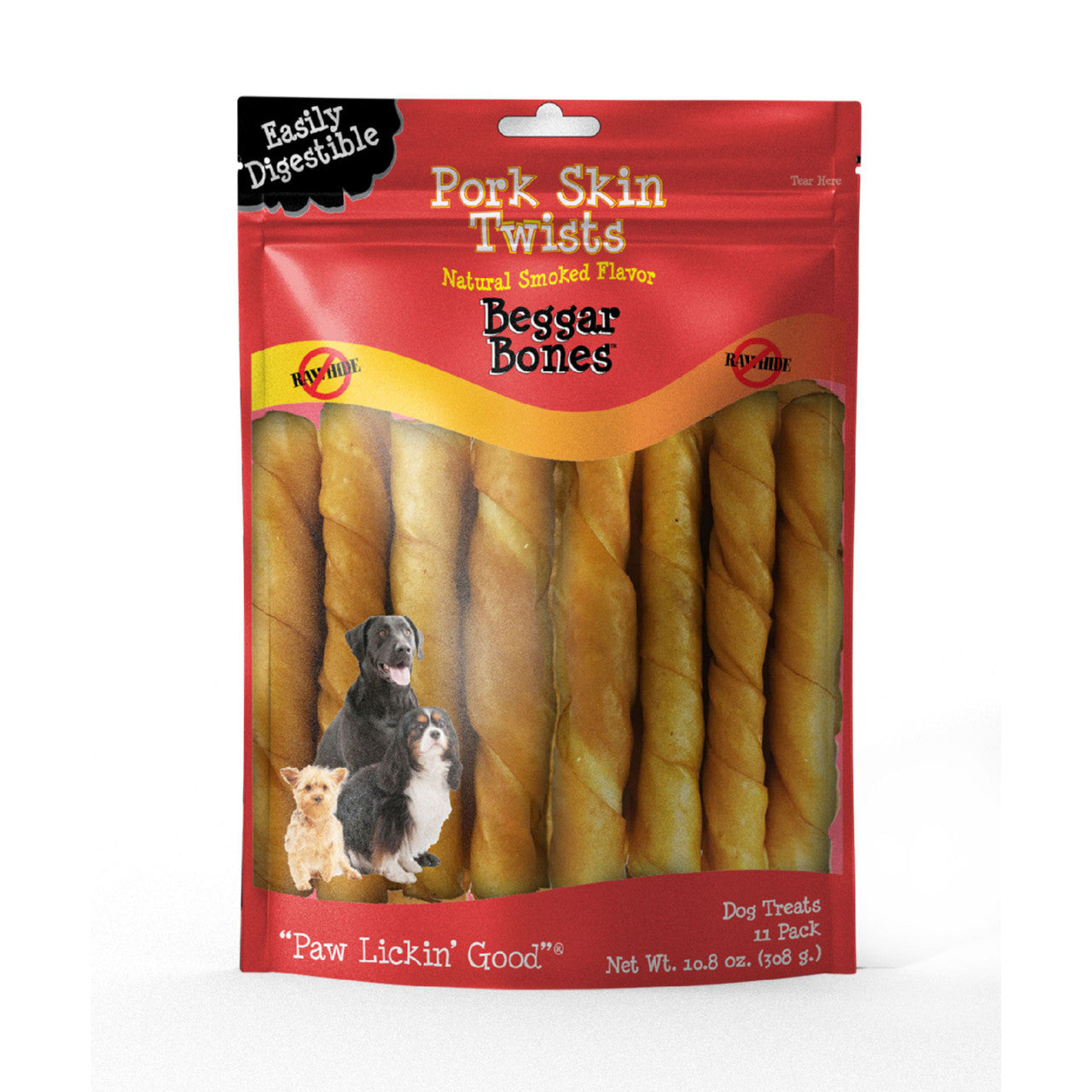 Savory Prime Beggar Bone Pork Skin Twists 11 pk