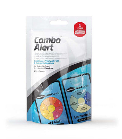 Seachem 1 Year Ammonia & pH Alert Monitor Combo 2 Cards - Aquarium