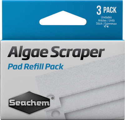 Seachem Algae Scraper Replacement Pad White 3 Pack - Aquarium