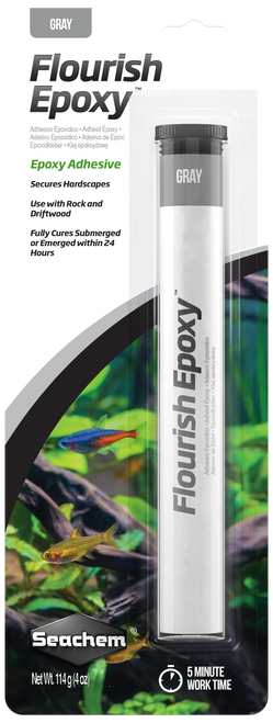 Seachem Flourish Epoxy Gray 4 Ounces - Aquarium