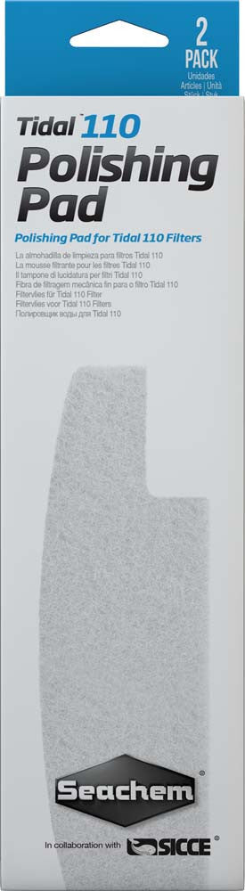 Seachem Tidal Polishing Pad For Tidal 100 Filters White 2 Pack