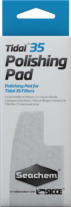 Seachem Tidal Polishing Pad For 35 Filters White 2 Pack - Aquarium