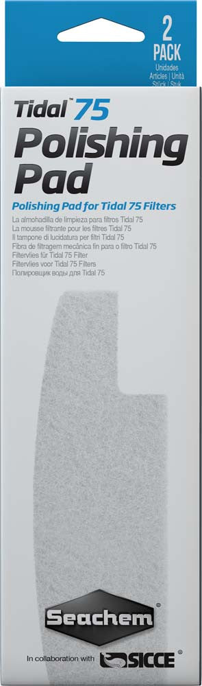 Seachem Tidal Polishing Pad For Tidal 75 Filters White 2 Pack