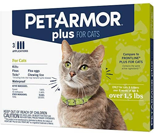 Sergeants Pet Armor Plus Flea and Tick Prevention for Cats Kittens 1.5 lbs {L + 2} - Cat