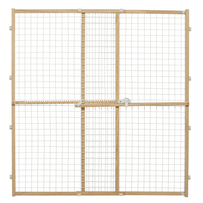 MidWest Homes for Pets Expandable Wood Gate 29-50In X 44 in 027773022817