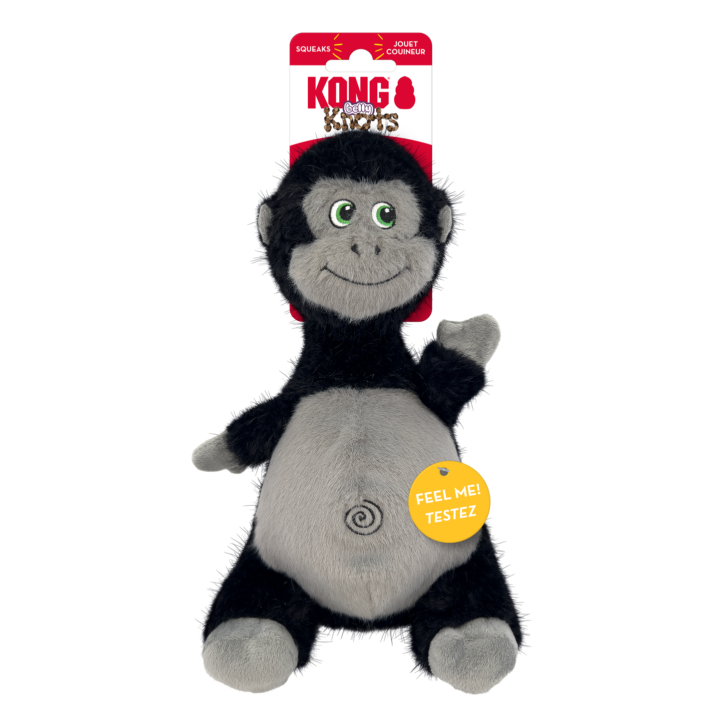 KONG Knots Belly Dog Toy Gorilla Medium/Large 035585505350