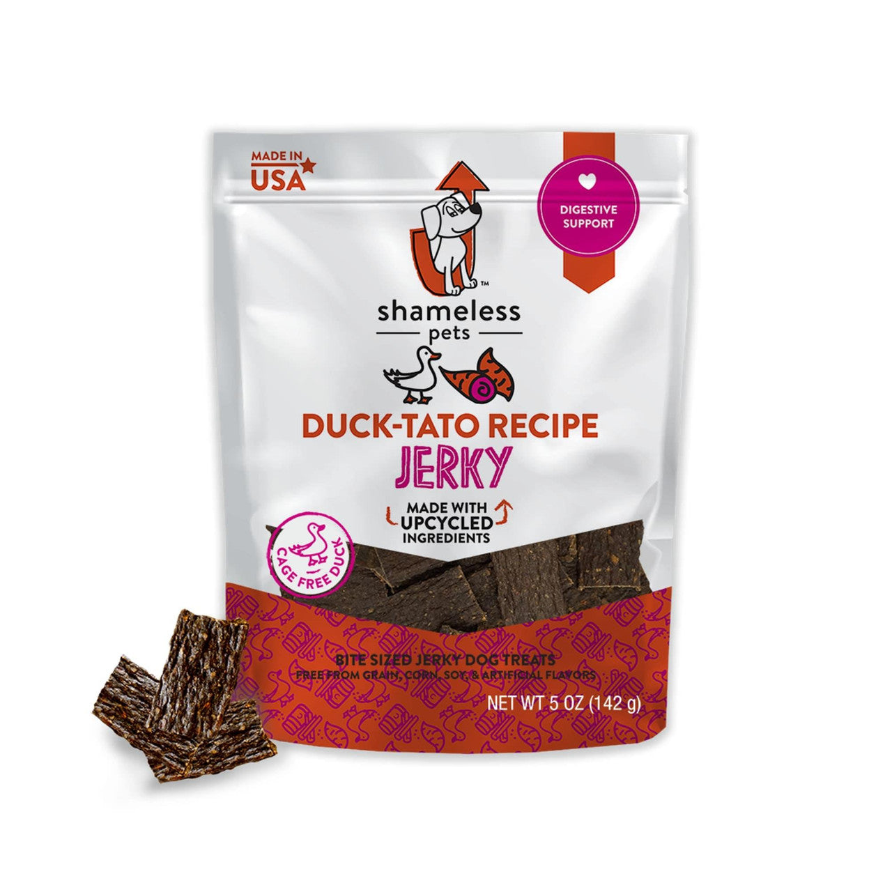 Shameless Pets Duck-Tato Flavor Bite Sized Jerky Dog Treats 6 / 5 oz 850010897240