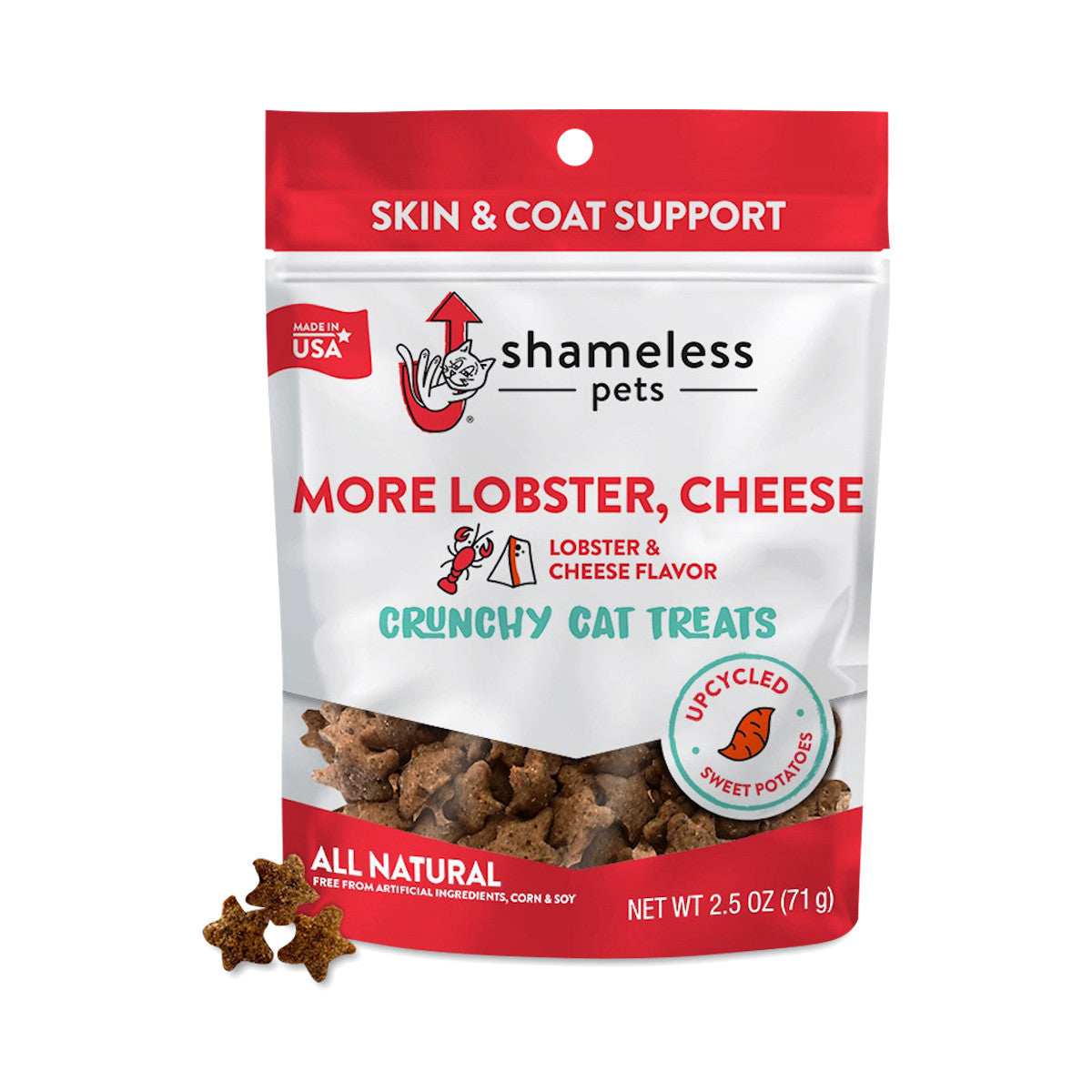 Shameless Pets More Lobster, Cheese Crunchy Cat Treats 12 / 2.5 oz 850010897653