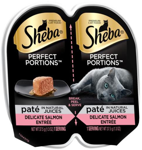 Sheba Perfect Portions Premium Pat Salmon Entree 24/2.65Z {L-1} 798157 023100110219