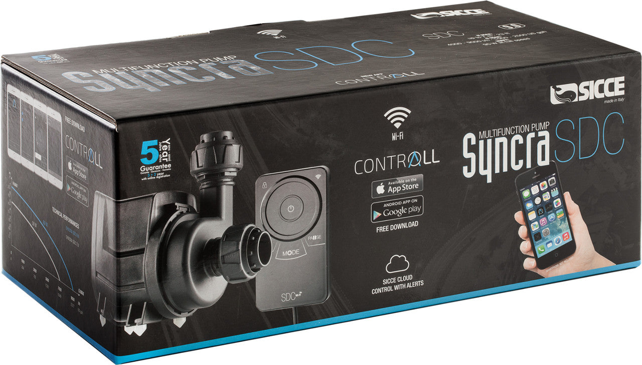 Sicce SYNCRA SDC 9.0 Controllable Return Pump - 1000 GPH-2500 GPH