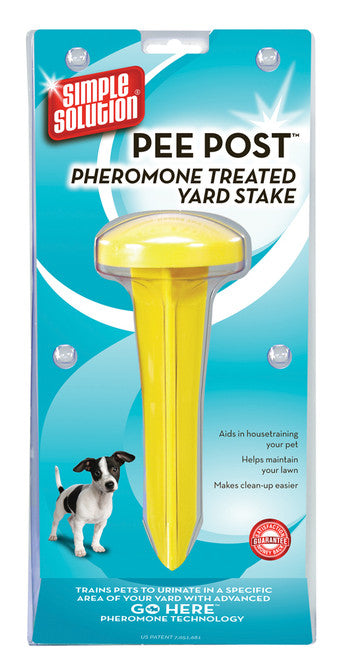 Simple Solution Pee Post Yard Stake Yellow 13 in - Dog
