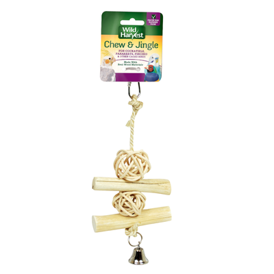Wild Harvest Chew & Jingle Bird Toy 026851841395