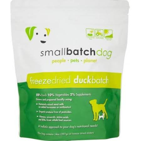 Small Batch Dog Freeze Dried Duck Sliders 14oz {L+x} 748252611703