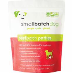 Small Batch Dog Frozen Beef Patties 6lb {L - x} SD - 5