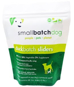 Small Batch Dog Frozen Duck Sliders 3lb {L - x} SD - 5