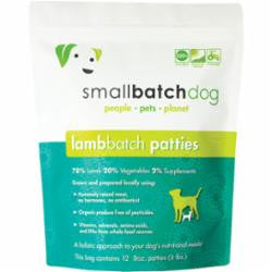 Small Batch Dog Frozen Lamb Patties 6lb {L - x} SD - 5