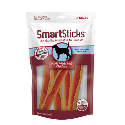 SmartBones SmartSticks Artificial - Free Dog Treat Chicken 3.5 oz 5 ct