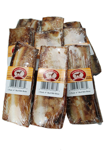 Smokehouse USA Made Beef Rib Bones 30 ct 6 in - Dog