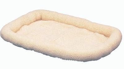 SnooZZy Sheepskin Bolster Kennel Dog Mat White MD