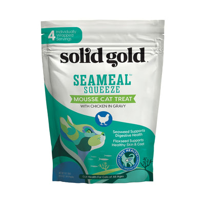 Solid Gold Seameal Squeeze Chicken Cat Treat 24 / 2 oz 093766001398